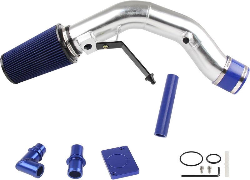 DOCAS Cold Air Intake Kit for 2003-2007 Ford 6.0L F-250 F-350 Powerstroke Diesel 6.0L (Silver) - Image 1
